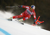 Fourth placed Aksel Lund Svindal of Norway skiing in men downhill race of the Audi FIS Alpine skiing World cup in Garmisch-Partenkirchen, Germany. Men downhill race of the Audi FIS Alpine skiing World cup was held on Kandahar track in Garmisch-Partenkirchen, Germany, on Saturday, 27th of January 2018.
