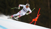 Fifth placed Hannes Reichelt of Austria skiing in men downhill race of the Audi FIS Alpine skiing World cup in Garmisch-Partenkirchen, Germany. Men downhill race of the Audi FIS Alpine skiing World cup was held on Kandahar track in Garmisch-Partenkirchen, Germany, on Saturday, 27th of January 2018.
