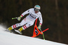 Second placed Vincent Kriechmayr of Austria skiing in men downhill race of the Audi FIS Alpine skiing World cup in Garmisch-Partenkirchen, Germany. Men downhill race of the Audi FIS Alpine skiing World cup was held on Kandahar track in Garmisch-Partenkirchen, Germany, on Saturday, 27th of January 2018.
