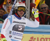Beat Feuz of Switzerland reacts in finish of the men downhill race of the Audi FIS Alpine skiing World cup in Garmisch-Partenkirchen, Germany. Men downhill race of the Audi FIS Alpine skiing World cup was held on Kandahar track in Garmisch-Partenkirchen, Germany, on Saturday, 27th of January 2018.
