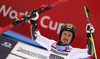 Winner Marcel Hirscher of Austria celebrate on the podium after the men giant slalom race of the Audi FIS Alpine skiing World cup in Garmisch-Partenkirchen, Germany. Men giant slalom race of the Audi FIS Alpine skiing World cup was held on Kandahar track in Garmisch-Partenkirchen, Germany, on Sunday, 28th of January 2018.
