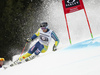 Matts Olsson of Sweden skiing in the first run of the men giant slalom race of the Audi FIS Alpine skiing World cup in Garmisch-Partenkirchen, Germany. Men giant slalom race of the Audi FIS Alpine skiing World cup was held on Kandahar track in Garmisch-Partenkirchen, Germany, on Sunday, 28th of January 2018.
