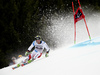 Justin Murisier of Switzerland skiing in the first run of the men giant slalom race of the Audi FIS Alpine skiing World cup in Garmisch-Partenkirchen, Germany. Men giant slalom race of the Audi FIS Alpine skiing World cup was held on Kandahar track in Garmisch-Partenkirchen, Germany, on Sunday, 28th of January 2018.
