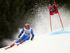 Florian Eisath of Italy skiing in the first run of the men giant slalom race of the Audi FIS Alpine skiing World cup in Garmisch-Partenkirchen, Germany. Men giant slalom race of the Audi FIS Alpine skiing World cup was held on Kandahar track in Garmisch-Partenkirchen, Germany, on Sunday, 28th of January 2018.
