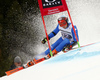 Florian Eisath of Italy skiing in the first run of the men giant slalom race of the Audi FIS Alpine skiing World cup in Garmisch-Partenkirchen, Germany. Men giant slalom race of the Audi FIS Alpine skiing World cup was held on Kandahar track in Garmisch-Partenkirchen, Germany, on Sunday, 28th of January 2018.
