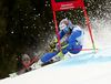 Luca De Aliprandini of Italy skiing in the first run of the men giant slalom race of the Audi FIS Alpine skiing World cup in Garmisch-Partenkirchen, Germany. Men giant slalom race of the Audi FIS Alpine skiing World cup was held on Kandahar track in Garmisch-Partenkirchen, Germany, on Sunday, 28th of January 2018.
