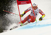 Aleksander Aamodt Kilde of Norway skiing in the first run of the men giant slalom race of the Audi FIS Alpine skiing World cup in Garmisch-Partenkirchen, Germany. Men giant slalom race of the Audi FIS Alpine skiing World cup was held on Kandahar track in Garmisch-Partenkirchen, Germany, on Sunday, 28th of January 2018.

