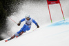 Riccardo Tonetti of Italy skiing in the first run of the men giant slalom race of the Audi FIS Alpine skiing World cup in Garmisch-Partenkirchen, Germany. Men giant slalom race of the Audi FIS Alpine skiing World cup was held on Kandahar track in Garmisch-Partenkirchen, Germany, on Sunday, 28th of January 2018.
