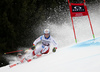 Loic Meillard of Switzerland skiing in the first run of the men giant slalom race of the Audi FIS Alpine skiing World cup in Garmisch-Partenkirchen, Germany. Men giant slalom race of the Audi FIS Alpine skiing World cup was held on Kandahar track in Garmisch-Partenkirchen, Germany, on Sunday, 28th of January 2018.
