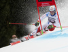 Loic Meillard of Switzerland skiing in the first run of the men giant slalom race of the Audi FIS Alpine skiing World cup in Garmisch-Partenkirchen, Germany. Men giant slalom race of the Audi FIS Alpine skiing World cup was held on Kandahar track in Garmisch-Partenkirchen, Germany, on Sunday, 28th of January 2018.
