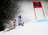 Elia Zurbriggen of Switzerland skiing in the first run of the men giant slalom race of the Audi FIS Alpine skiing World cup in Garmisch-Partenkirchen, Germany. Men giant slalom race of the Audi FIS Alpine skiing World cup was held on Kandahar track in Garmisch-Partenkirchen, Germany, on Sunday, 28th of January 2018.
