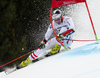 Stefan Brennsteiner of Austria skiing in the first run of the men giant slalom race of the Audi FIS Alpine skiing World cup in Garmisch-Partenkirchen, Germany. Men giant slalom race of the Audi FIS Alpine skiing World cup was held on Kandahar track in Garmisch-Partenkirchen, Germany, on Sunday, 28th of January 2018.
