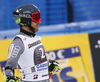 Mathieu Faivre of France reacts in finish of the second run of the men giant slalom race of the Audi FIS Alpine skiing World cup in Garmisch-Partenkirchen, Germany. Men giant slalom race of the Audi FIS Alpine skiing World cup was held on Kandahar track in Garmisch-Partenkirchen, Germany, on Sunday, 28th of January 2018.
