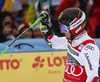 Winner Marcel Hirscher of Austria reacts in finish of the second run of the men giant slalom race of the Audi FIS Alpine skiing World cup in Garmisch-Partenkirchen, Germany. Men giant slalom race of the Audi FIS Alpine skiing World cup was held on Kandahar track in Garmisch-Partenkirchen, Germany, on Sunday, 28th of January 2018.
