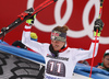 Second placed Manuel Feller of Austria celebrates after the men giant slalom race of the Audi FIS Alpine skiing World cup in Garmisch-Partenkirchen, Germany. Men giant slalom race of the Audi FIS Alpine skiing World cup was held on Kandahar track in Garmisch-Partenkirchen, Germany, on Sunday, 28th of January 2018.
