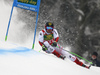 Marcel Hirscher of Austria skiing in the first run of the men giant slalom race of the Audi FIS Alpine skiing World cup in Kranjska Gora, Slovenia. Men giant slalom race of the Audi FIS Alpine skiing World cup was held on Podkoren track in Kranjska Gora, Slovenia, on Saturday, 4th of March 2018.
