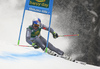 Alexis Pinturault of France skiing in the first run of the men giant slalom race of the Audi FIS Alpine skiing World cup in Kranjska Gora, Slovenia. Men giant slalom race of the Audi FIS Alpine skiing World cup was held on Podkoren track in Kranjska Gora, Slovenia, on Saturday, 4th of March 2018.
