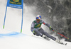 Alexis Pinturault of France skiing in the first run of the men giant slalom race of the Audi FIS Alpine skiing World cup in Kranjska Gora, Slovenia. Men giant slalom race of the Audi FIS Alpine skiing World cup was held on Podkoren track in Kranjska Gora, Slovenia, on Saturday, 4th of March 2018.
