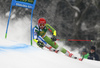 Zan Kranjec of Slovenia skiing in the first run of the men giant slalom race of the Audi FIS Alpine skiing World cup in Kranjska Gora, Slovenia. Men giant slalom race of the Audi FIS Alpine skiing World cup was held on Podkoren track in Kranjska Gora, Slovenia, on Saturday, 4th of March 2018.
