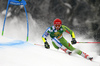 Zan Kranjec of Slovenia skiing in the first run of the men giant slalom race of the Audi FIS Alpine skiing World cup in Kranjska Gora, Slovenia. Men giant slalom race of the Audi FIS Alpine skiing World cup was held on Podkoren track in Kranjska Gora, Slovenia, on Saturday, 4th of March 2018.
