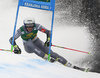 Victor Muffat-Jeandet of France skiing in the first run of the men giant slalom race of the Audi FIS Alpine skiing World cup in Kranjska Gora, Slovenia. Men giant slalom race of the Audi FIS Alpine skiing World cup was held on Podkoren track in Kranjska Gora, Slovenia, on Saturday, 4th of March 2018.
