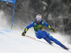 Luca De Aliprandini of Italy skiing in the first run of the men giant slalom race of the Audi FIS Alpine skiing World cup in Kranjska Gora, Slovenia. Men giant slalom race of the Audi FIS Alpine skiing World cup was held on Podkoren track in Kranjska Gora, Slovenia, on Saturday, 4th of March 2018.
