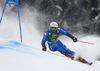 Riccardo Tonetti of Italy skiing in the first run of the men giant slalom race of the Audi FIS Alpine skiing World cup in Kranjska Gora, Slovenia. Men giant slalom race of the Audi FIS Alpine skiing World cup was held on Podkoren track in Kranjska Gora, Slovenia, on Saturday, 4th of March 2018.
