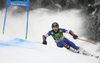 Tommy Ford of USA skiing in the first run of the men giant slalom race of the Audi FIS Alpine skiing World cup in Kranjska Gora, Slovenia. Men giant slalom race of the Audi FIS Alpine skiing World cup was held on Podkoren track in Kranjska Gora, Slovenia, on Saturday, 4th of March 2018.
