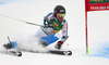 Samu Torsti of Finland skiing in the first run of the men giant slalom race of the Audi FIS Alpine skiing World cup in Kranjska Gora, Slovenia. Men giant slalom race of the Audi FIS Alpine skiing World cup was held on Podkoren track in Kranjska Gora, Slovenia, on Saturday, 4th of March 2018.
