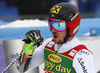 Winner Marcel Hirscher of Austria reacts in the finish of the second run of the men giant slalom race of the Audi FIS Alpine skiing World cup in Kranjska Gora, Slovenia. Men giant slalom race of the Audi FIS Alpine skiing World cup was held on Podkoren track in Kranjska Gora, Slovenia, on Saturday, 4th of March 2018.
