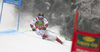 Marcel Hirscher of Austria skiing in the first run of the men giant slalom race of the Audi FIS Alpine skiing World cup in Kranjska Gora, Slovenia. Men giant slalom race of the Audi FIS Alpine skiing World cup was held on Podkoren track in Kranjska Gora, Slovenia, on Saturday, 4th of March 2018.
