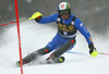 Stefano Gross of Italy skiing in the first run of the men slalom race of the Audi FIS Alpine skiing World cup in Kranjska Gora, Slovenia. Men slalom race of the Audi FIS Alpine skiing World cup was held on Podkoren track in Kranjska Gora, Slovenia, on Sunday, 4th of March 2018.
