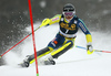 Andre Myhrer of Sweden skiing in the first run of the men slalom race of the Audi FIS Alpine skiing World cup in Kranjska Gora, Slovenia. Men slalom race of the Audi FIS Alpine skiing World cup was held on Podkoren track in Kranjska Gora, Slovenia, on Sunday, 4th of March 2018.
