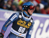 Timon Haugan of Norway reacts in finish of the second run of the men slalom race of the Audi FIS Alpine skiing World cup in Kranjska Gora, Slovenia. Men slalom race of the Audi FIS Alpine skiing World cup was held on Podkoren track in Kranjska Gora, Slovenia, on Sunday, 4th of March 2018.
