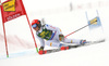 Federica Brignone of Italy skiing in the first run of the women giant slalom race of the Audi FIS Alpine skiing World cup in Soelden, Austria. First women race of the Audi FIS Alpine skiing World cup season 2018-2019 was held on Rettenbach glacier above Soelden, Austria, on Saturday, 27th of October 2018.
