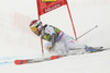 Irene Curtoni of Italy skiing in the first run of the women giant slalom race of the Audi FIS Alpine skiing World cup in Soelden, Austria. First women race of the Audi FIS Alpine skiing World cup season 2018-2019 was held on Rettenbach glacier above Soelden, Austria, on Saturday, 27th of October 2018.
