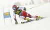 Ricarda Haaser of Austria skiing in the first run of the women giant slalom race of the Audi FIS Alpine skiing World cup in Soelden, Austria. First women race of the Audi FIS Alpine skiing World cup season 2018-2019 was held on Rettenbach glacier above Soelden, Austria, on Saturday, 27th of October 2018.
