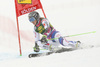 Adeline Mugnier of France skiing in the first run of the women giant slalom race of the Audi FIS Alpine skiing World cup in Soelden, Austria. First women race of the Audi FIS Alpine skiing World cup season 2018-2019 was held on Rettenbach glacier above Soelden, Austria, on Saturday, 27th of October 2018.
