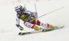 Eva-Maria Brem of Austria skiing in the first run of the women giant slalom race of the Audi FIS Alpine skiing World cup in Soelden, Austria. First women race of the Audi FIS Alpine skiing World cup season 2018-2019 was held on Rettenbach glacier above Soelden, Austria, on Saturday, 27th of October 2018.
