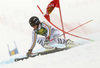 Veronique Hronek of Germany skiing in the first run of the women giant slalom race of the Audi FIS Alpine skiing World cup in Soelden, Austria. First women race of the Audi FIS Alpine skiing World cup season 2018-2019 was held on Rettenbach glacier above Soelden, Austria, on Saturday, 27th of October 2018.
