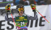 Kristine Gjelsten Haugen of Norway reacts in finish of the second run of the women giant slalom race of the Audi FIS Alpine skiing World cup in Soelden, Austria. First women race of the Audi FIS Alpine skiing World cup season 2018-2019 was held on Rettenbach glacier above Soelden, Austria, on Saturday, 27th of October 2018.
