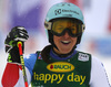 Wendy Holdener of Switzerland reacts in finish of the second run of the women giant slalom race of the Audi FIS Alpine skiing World cup in Soelden, Austria. First women race of the Audi FIS Alpine skiing World cup season 2018-2019 was held on Rettenbach glacier above Soelden, Austria, on Saturday, 27th of October 2018.
