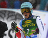 Wendy Holdener of Switzerland reacts in finish of the second run of the women giant slalom race of the Audi FIS Alpine skiing World cup in Soelden, Austria. First women race of the Audi FIS Alpine skiing World cup season 2018-2019 was held on Rettenbach glacier above Soelden, Austria, on Saturday, 27th of October 2018.
