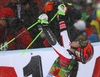 Stephanie Brunner of Austria reacts in finish of the second run of the women giant slalom race of the Audi FIS Alpine skiing World cup in Soelden, Austria. First women race of the Audi FIS Alpine skiing World cup season 2018-2019 was held on Rettenbach glacier above Soelden, Austria, on Saturday, 27th of October 2018.
