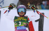  reacts in finish of the second run of the women giant slalom race of the Audi FIS Alpine skiing World cup in Soelden, Austria. First women race of the Audi FIS Alpine skiing World cup season 2018-2019 was held on Rettenbach glacier above Soelden, Austria, on Saturday, 27th of October 2018.
