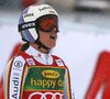 Viktoria Rebensburg of Germany reacts in finish of the second run of the women giant slalom race of the Audi FIS Alpine skiing World cup in Soelden, Austria. First women race of the Audi FIS Alpine skiing World cup season 2018-2019 was held on Rettenbach glacier above Soelden, Austria, on Saturday, 27th of October 2018.
