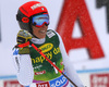 Federica Brignone of Italy reacts in finish of the second run of the women giant slalom race of the Audi FIS Alpine skiing World cup in Soelden, Austria. First women race of the Audi FIS Alpine skiing World cup season 2018-2019 was held on Rettenbach glacier above Soelden, Austria, on Saturday, 27th of October 2018.
