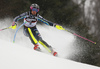 Frida Hansdotter of Sweden skiing in the first run of the women slalom race of the Audi FIS Alpine skiing World cup on Sljeme above Zagreb, Croatia. Women slalom race of the Audi FIS Alpine skiing World cup season 2018-2019 was held on Sljeme above Zagreb, Croatia, on Saturday, 5thth of January 2019.
