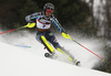 Anna Swenn Larsson of Sweden skiing in the first run of the women slalom race of the Audi FIS Alpine skiing World cup on Sljeme above Zagreb, Croatia. Women slalom race of the Audi FIS Alpine skiing World cup season 2018-2019 was held on Sljeme above Zagreb, Croatia, on Saturday, 5thth of January 2019.
