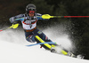 Anna Swenn Larsson of Sweden skiing in the first run of the women slalom race of the Audi FIS Alpine skiing World cup on Sljeme above Zagreb, Croatia. Women slalom race of the Audi FIS Alpine skiing World cup season 2018-2019 was held on Sljeme above Zagreb, Croatia, on Saturday, 5thth of January 2019.
